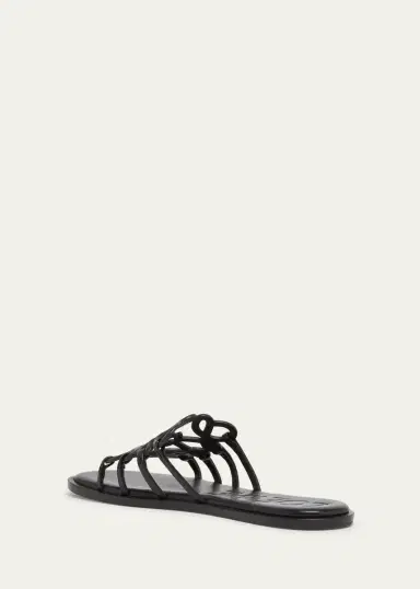 Loewe Petal Leather Anagram Slide Sandals | Thumbnail 4 Loewe Petal Leather Anagram Slide Sandals | Thumbnail 4