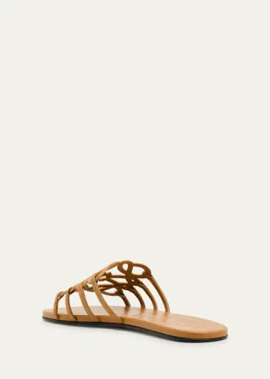 Loewe Petal Leather Anagram Slide Sandals | Thumbnail 8 Loewe Petal Leather Anagram Slide Sandals | Thumbnail 8