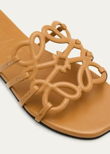 Loewe Petal Leather Anagram Slide Sandals | Thumbnail 9 Loewe Petal Leather Anagram Slide Sandals | Thumbnail 9