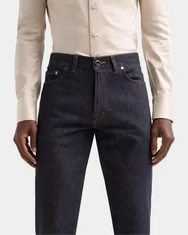 Isaia Men's Light Denim Slim Jeans | Thumbnail 5 Isaia Men's Light Denim Slim Jeans | Thumbnail 5