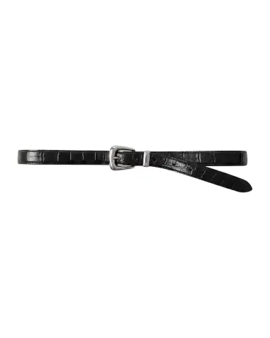 Veronica Beard Arch Slim Croc-Embossed Leather Belt | Thumbnail 3 Veronica Beard Arch Slim Croc-Embossed Leather Belt | Thumbnail 3