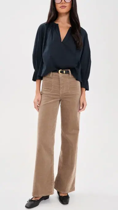 Frame Le Slim Palazzo Modernist Corduroy Pants | Thumbnail 5 Frame Le Slim Palazzo Modernist Corduroy Pants | Thumbnail 5