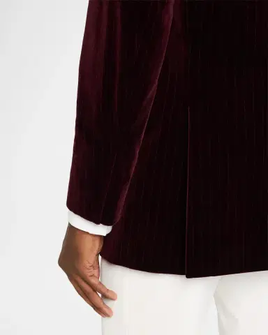 Brunello Cucinelli Men's Striped Velvet Cotton Blazer | Thumbnail 8 Brunello Cucinelli Men's Striped Velvet Cotton Blazer | Thumbnail 8