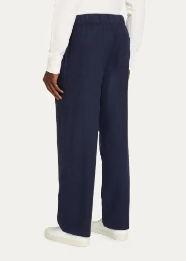 Frescobol Carioca Men's Midnight Linen-Blend Trousers | Thumbnail 3 Frescobol Carioca Men's Midnight Linen-Blend Trousers | Thumbnail 3