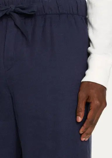 Frescobol Carioca Men's Midnight Linen-Blend Trousers | Thumbnail 5 Frescobol Carioca Men's Midnight Linen-Blend Trousers | Thumbnail 5