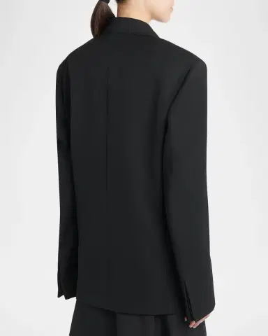 Bottega Veneta Oversized Single-Breasted Wool Blazer | Thumbnail 3 Bottega Veneta Oversized Single-Breasted Wool Blazer | Thumbnail 3