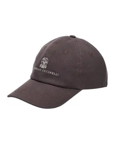 Brunello Cucinelli Logo Denim Baseball Cap | Thumbnail 1 Brunello Cucinelli Logo Denim Baseball Cap | Thumbnail 1