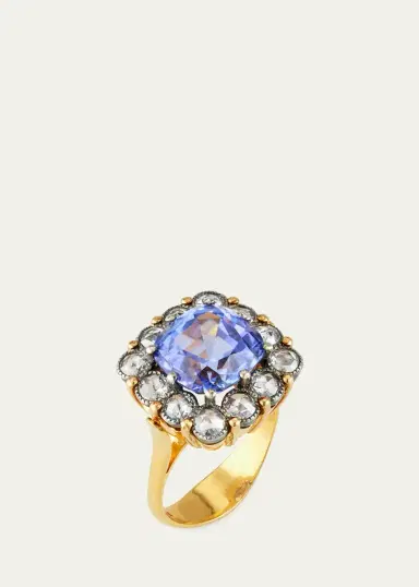 Arman Sarkisyan Rose-Cut Diamond and Tanzanite Statement Ring | Thumbnail 2 Arman Sarkisyan Rose-Cut Diamond and Tanzanite Statement Ring | Thumbnail 2