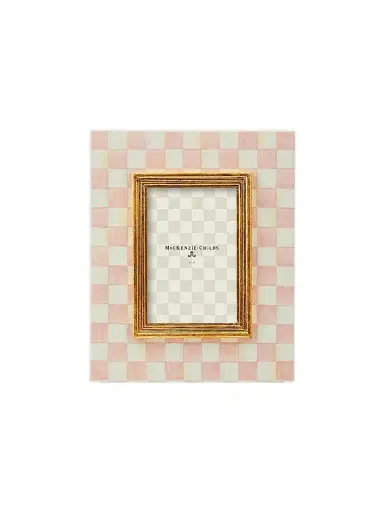 MacKenzie-Childs Rosy Check 4'' x 6'' Frame | Thumbnail 1 MacKenzie-Childs Rosy Check 4'' x 6'' Frame | Thumbnail 1