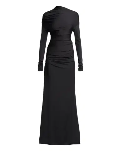 Victoria Beckham Draped Long-Sleeve Column Gown | Thumbnail 1 Victoria Beckham Draped Long-Sleeve Column Gown | Thumbnail 1