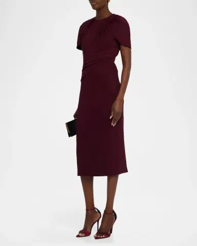 BADGLEY MISCHKA Knotted Cape-Sleeve Cocktail Dress | Thumbnail 4 BADGLEY MISCHKA Knotted Cape-Sleeve Cocktail Dress | Thumbnail 4