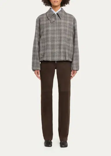 Lafayette 148 New York Glen Check Bomber Jacket | Thumbnail 2 Lafayette 148 New York Glen Check Bomber Jacket | Thumbnail 2