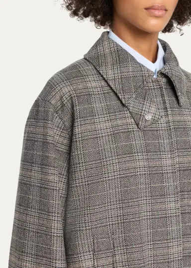 Lafayette 148 New York Glen Check Bomber Jacket | Thumbnail 5 Lafayette 148 New York Glen Check Bomber Jacket | Thumbnail 5