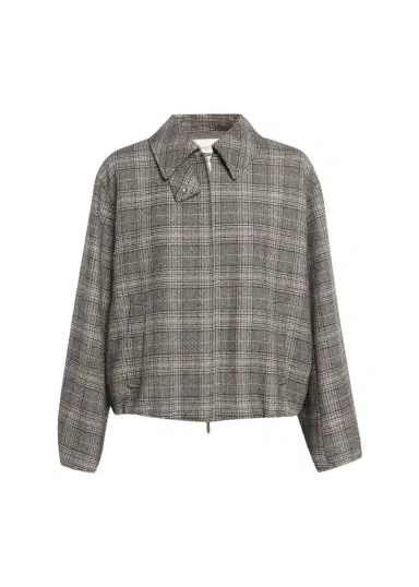 Lafayette 148 New York Glen Check Bomber Jacket | Thumbnail 1 Lafayette 148 New York Glen Check Bomber Jacket | Thumbnail 1