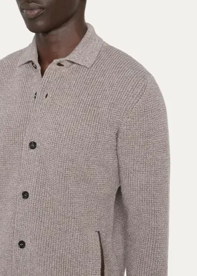 Baldassari Men's Light Brenta Cotton Overshirt | Thumbnail 5 Baldassari Men's Light Brenta Cotton Overshirt | Thumbnail 5