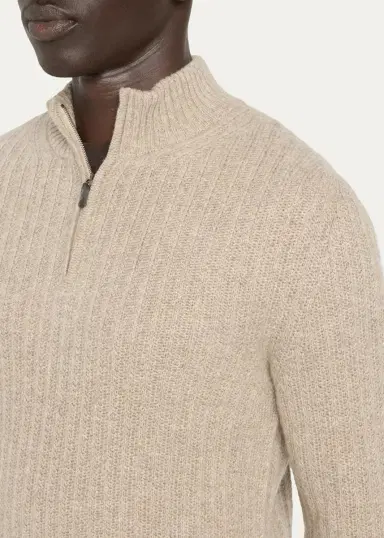 Baldassari Canova Cotton Half-Zip Sweater | Thumbnail 5 Baldassari Canova Cotton Half-Zip Sweater | Thumbnail 5