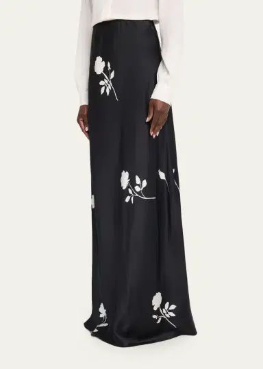 Lafayette 148 New York Bias-Cut Floral Maxi Skirt | Thumbnail 4 Lafayette 148 New York Bias-Cut Floral Maxi Skirt | Thumbnail 4