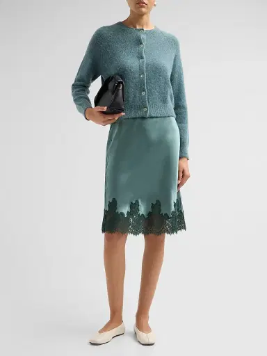 DÔEN Women's Elowette Silk & Lace Midi-Skirt | Thumbnail 2 DÔEN Women's Elowette Silk & Lace Midi-Skirt | Thumbnail 2