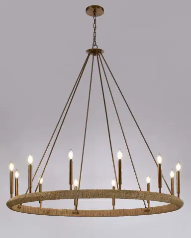 Arabela Lighting Cabana 52" 12-Light Chandelier | Thumbnail 6 Arabela Lighting Cabana 52" 12-Light Chandelier | Thumbnail 6