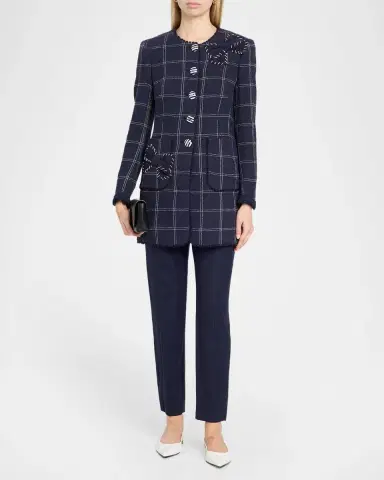 MAISON COMMON Windowpane Long jacket | Thumbnail 2 MAISON COMMON Windowpane Long jacket | Thumbnail 2