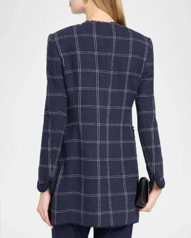 MAISON COMMON Windowpane Long jacket | Thumbnail 3 MAISON COMMON Windowpane Long jacket | Thumbnail 3