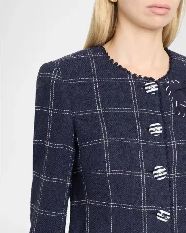 MAISON COMMON Windowpane Long jacket | Thumbnail 5 MAISON COMMON Windowpane Long jacket | Thumbnail 5