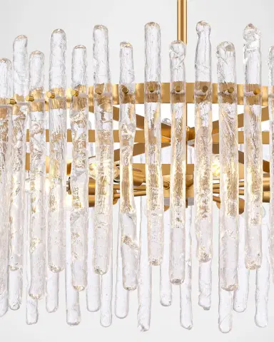 Arabela Lighting Icicles 30" 8-Light Chandelier | Thumbnail 2 Arabela Lighting Icicles 30" 8-Light Chandelier | Thumbnail 2