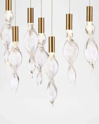 Arabela Lighting Aurora 50" 14-Light LED Linear Chandelier | Thumbnail 4 Arabela Lighting Aurora 50" 14-Light LED Linear Chandelier | Thumbnail 4