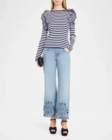 MAISON COMMON Wide-Leg Cutout Denim Pants | Thumbnail 2 MAISON COMMON Wide-Leg Cutout Denim Pants | Thumbnail 2