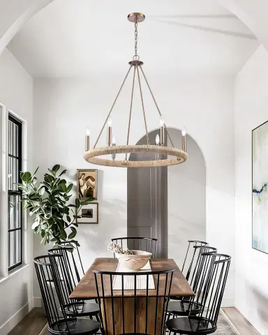 Arabela Lighting Cabana 28" 6-Light Chandelier | Thumbnail 6 Arabela Lighting Cabana 28" 6-Light Chandelier | Thumbnail 6