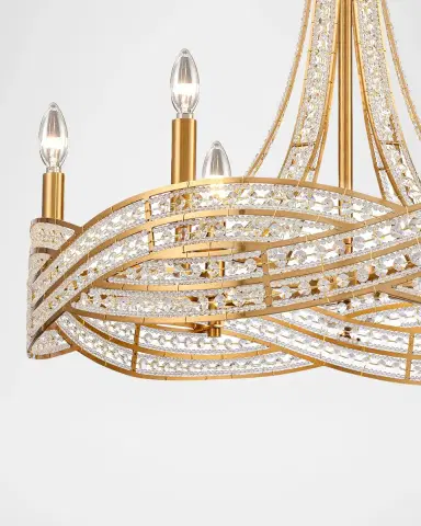 Arabela Lighting Anastasia 25" 6-Light Chandelier | Thumbnail 3 Arabela Lighting Anastasia 25" 6-Light Chandelier | Thumbnail 3