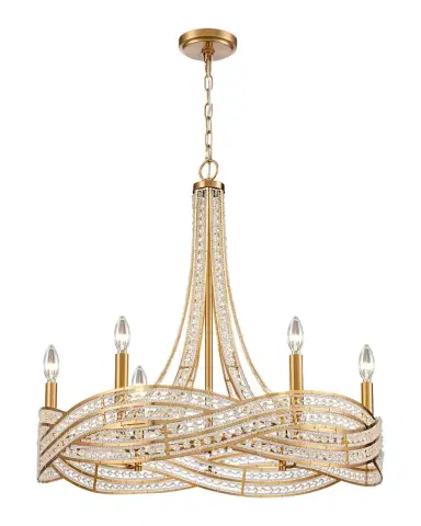 Arabela Lighting Anastasia 25" 6-Light Chandelier | Thumbnail 1 Arabela Lighting Anastasia 25" 6-Light Chandelier | Thumbnail 1
