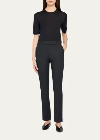 Max Mara Aceti Short-Sleeved Cashmere-Silk Sweater | Thumbnail 2 Max Mara Aceti Short-Sleeved Cashmere-Silk Sweater | Thumbnail 2