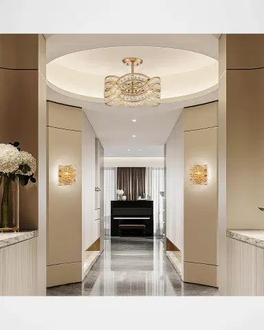 Arabela Lighting Anastasia 15" 4-Light Semi-Flush Mount | Thumbnail 6 Arabela Lighting Anastasia 15" 4-Light Semi-Flush Mount | Thumbnail 6