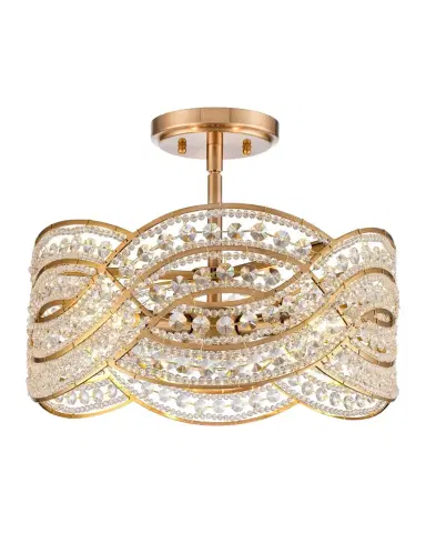 Arabela Lighting Anastasia 15" 4-Light Semi-Flush Mount | Thumbnail 1 Arabela Lighting Anastasia 15" 4-Light Semi-Flush Mount | Thumbnail 1