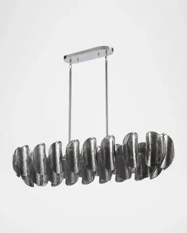 Arabela Lighting Chateau 47" 6-Light Linear Chandelier | Thumbnail 3 Arabela Lighting Chateau 47" 6-Light Linear Chandelier | Thumbnail 3
