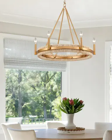 Arabela Lighting Manila 29" 6-Light Chandelier | Thumbnail 4 Arabela Lighting Manila 29" 6-Light Chandelier | Thumbnail 4