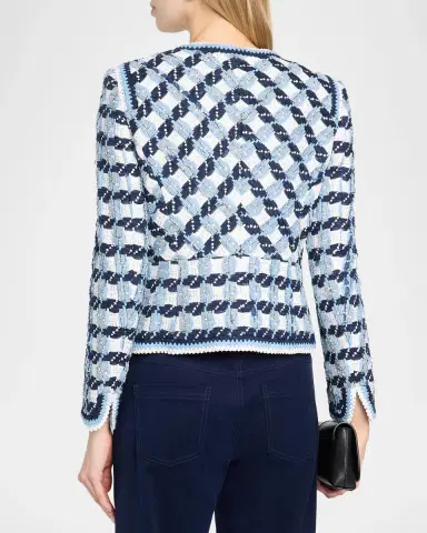 MAISON COMMON Textured Cotton Multi-Weave Jacket | Thumbnail 3 MAISON COMMON Textured Cotton Multi-Weave Jacket | Thumbnail 3