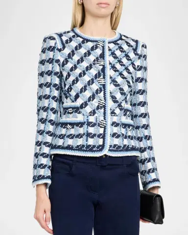 MAISON COMMON Textured Cotton Multi-Weave Jacket | Thumbnail 4 MAISON COMMON Textured Cotton Multi-Weave Jacket | Thumbnail 4