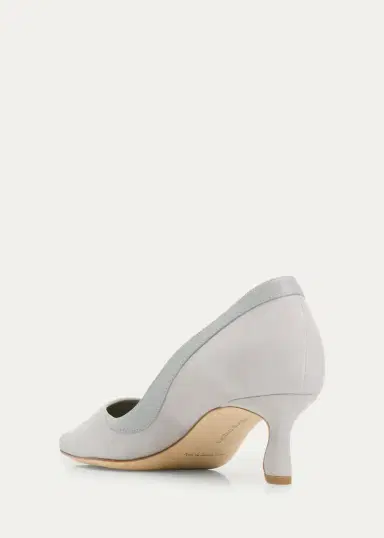 Manolo Blahnik 50mm Armelia Mixed Leather Pumps | Thumbnail 2 Manolo Blahnik 50mm Armelia Mixed Leather Pumps | Thumbnail 2
