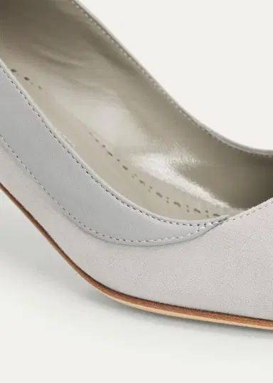 Manolo Blahnik 50mm Armelia Mixed Leather Pumps | Thumbnail 3 Manolo Blahnik 50mm Armelia Mixed Leather Pumps | Thumbnail 3