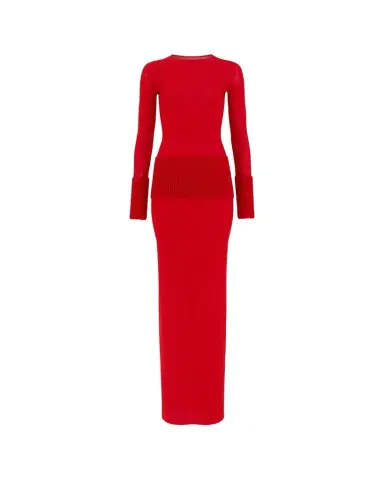 Alaïa Merino Wool Long-Sleeve Bodycon Maxi Dress | Thumbnail 1 Alaïa Merino Wool Long-Sleeve Bodycon Maxi Dress | Thumbnail 1