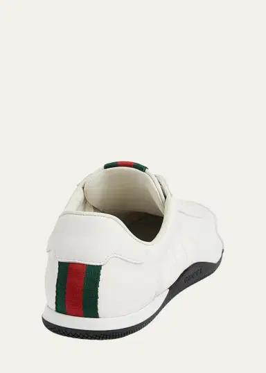 Gucci Men's Shift Leather Low-Top Sneakers | Thumbnail 4 Gucci Men's Shift Leather Low-Top Sneakers | Thumbnail 4