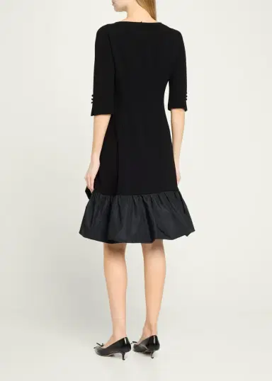Rickie Freeman for Teri Jon Taffeta Bubble-Hem Crepe Mini Dress | Thumbnail 3 Rickie Freeman for Teri Jon Taffeta Bubble-Hem Crepe Mini Dress | Thumbnail 3