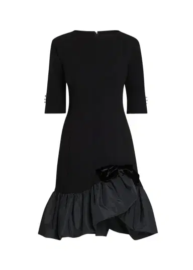 Rickie Freeman for Teri Jon Taffeta Bubble-Hem Crepe Mini Dress | Thumbnail 1 Rickie Freeman for Teri Jon Taffeta Bubble-Hem Crepe Mini Dress | Thumbnail 1