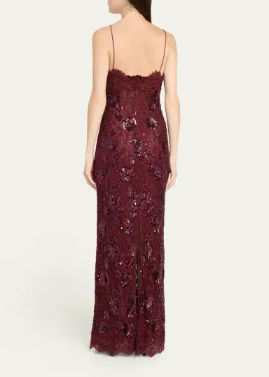 LoveShackFancy Ciona Embellished Floral Lace Maxi Dress | Thumbnail 3 LoveShackFancy Ciona Embellished Floral Lace Maxi Dress | Thumbnail 3