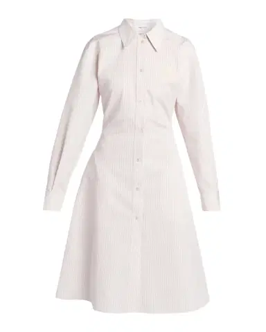 Alexander McQueen Striped Cotton-Silk Lace-Up Shirtdress | Thumbnail 1 Alexander McQueen Striped Cotton-Silk Lace-Up Shirtdress | Thumbnail 1