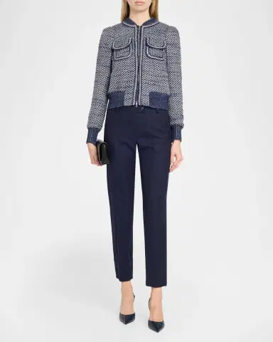 MAISON COMMON Metallic Tweed Bomber Jacket | Thumbnail 2 MAISON COMMON Metallic Tweed Bomber Jacket | Thumbnail 2