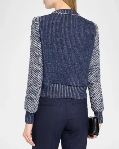 MAISON COMMON Metallic Tweed Bomber Jacket | Thumbnail 3 MAISON COMMON Metallic Tweed Bomber Jacket | Thumbnail 3