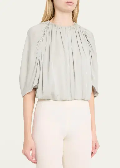 Vince Gathered Cape Bubble Top | Thumbnail 4 Vince Gathered Cape Bubble Top | Thumbnail 4